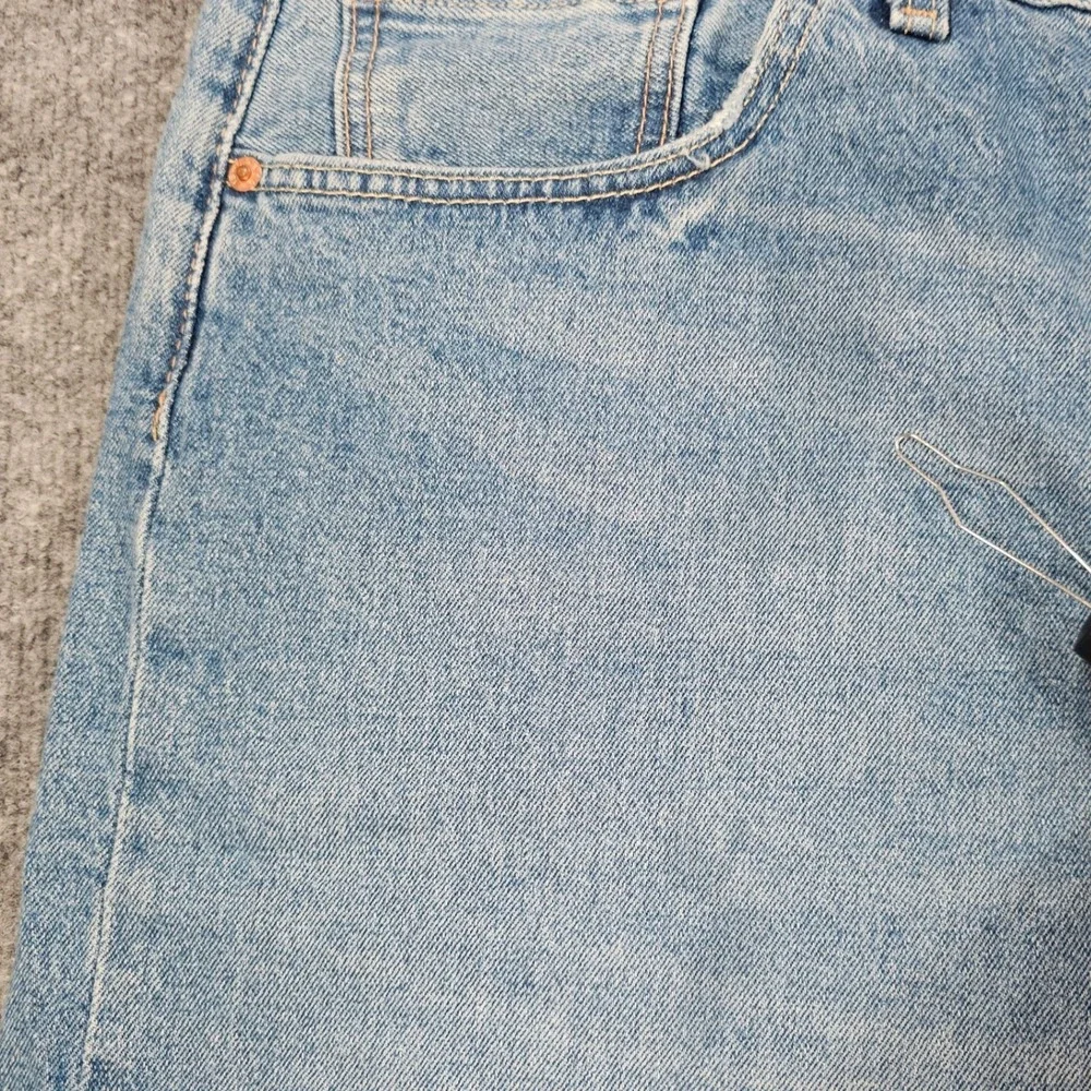 Levis Premium 501 Button Fly Denim Shorts Mens 50 Medium Wash Jean Cutoff 8